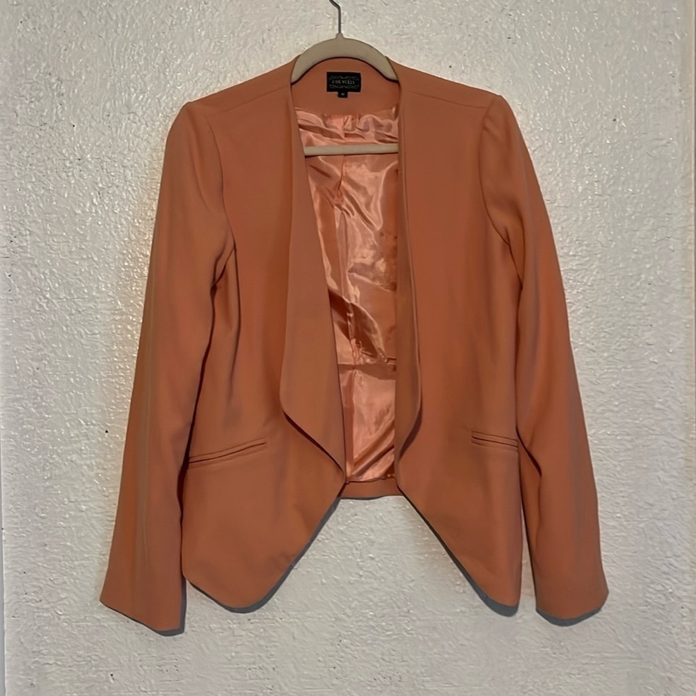 Countess, light orange blazer, size medium